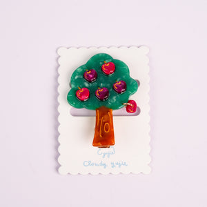 Apple Tree Duckbill Hair Clips