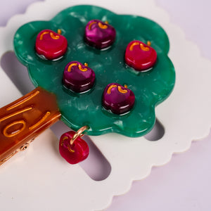 Apple Tree Duckbill Hair Clips