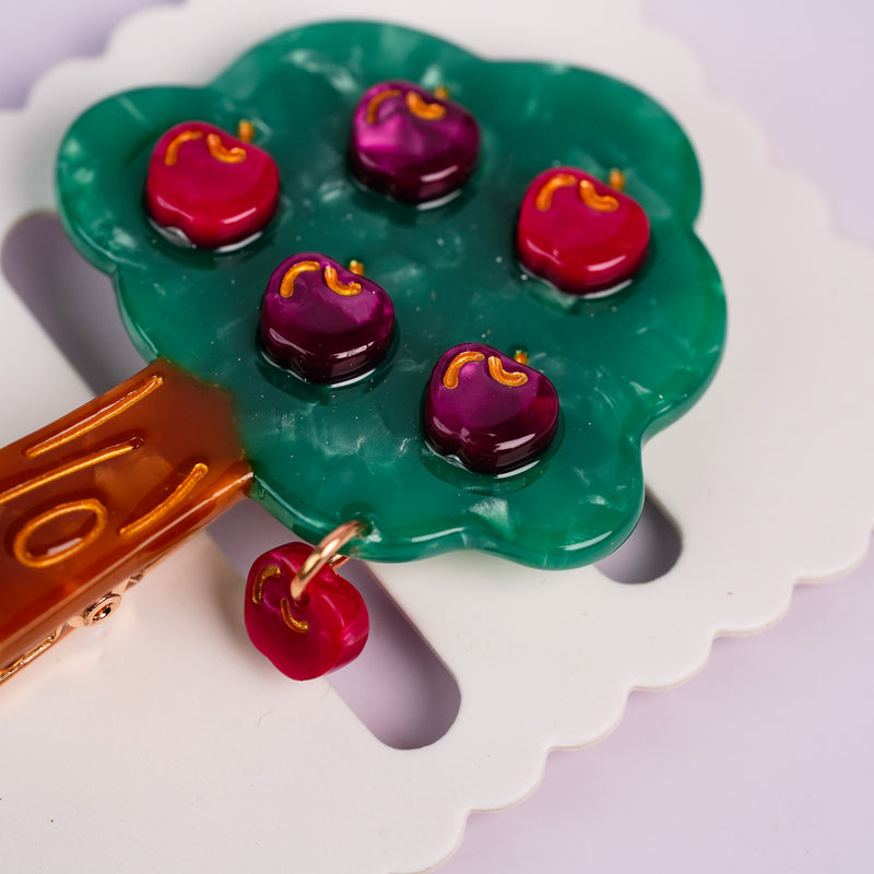 Apple Tree Duckbill Hair Clips