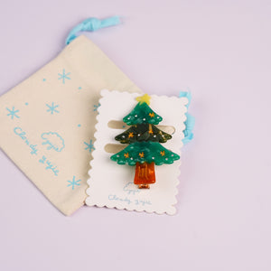 Christmas Tree Duckbill Hair Clips