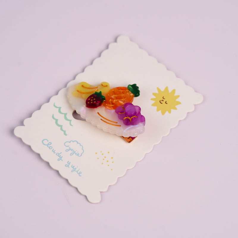 Summer Fruit Platter Duckbill Hair Clips