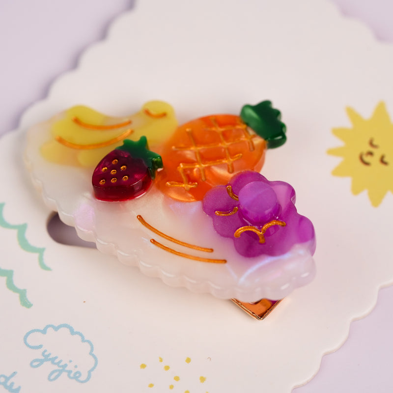 Summer Fruit Platter Duckbill Hair Clips