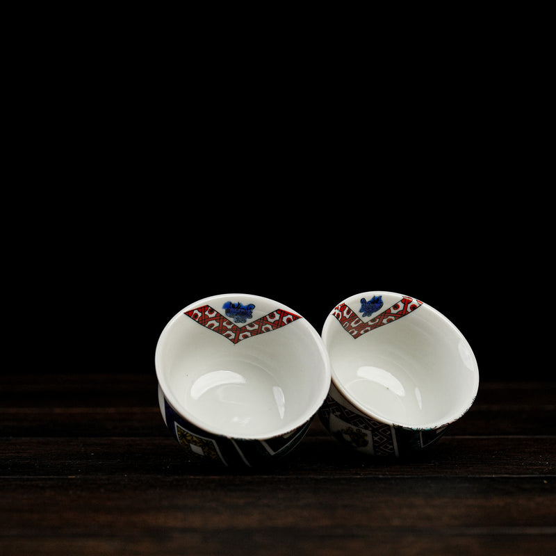 Kokutani Stone Pattern Sake-Cup Set