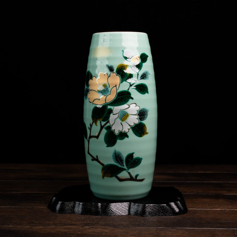 Dual Radiance Camellia Vase with Stand