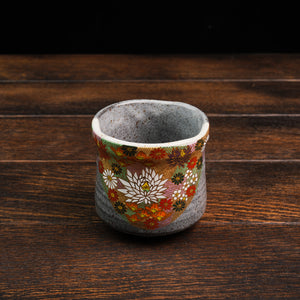 Gilded Flowers Yunomi Tea Cup