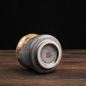 Gilded Flowers Yunomi Tea Cup