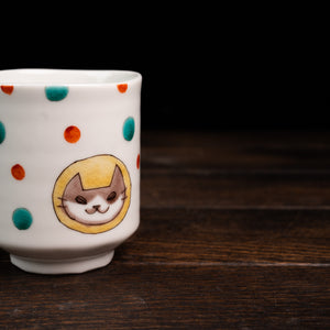 Neko Dot Tea Cup