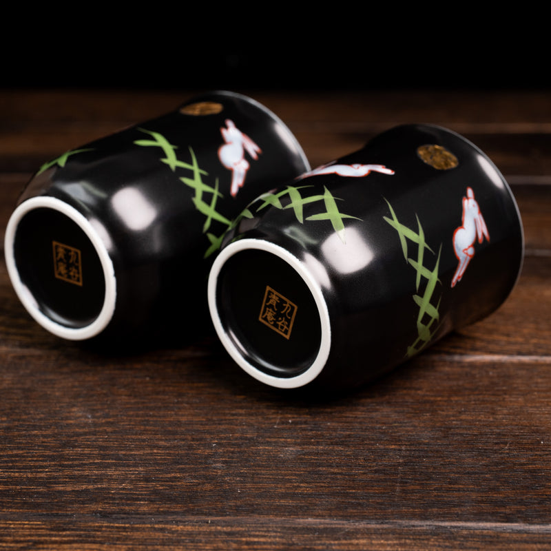 Moon Rabbit Design Tea Cup Set