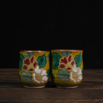 Yudono Yoshidaya Camellia Assortment Tea Cup Set