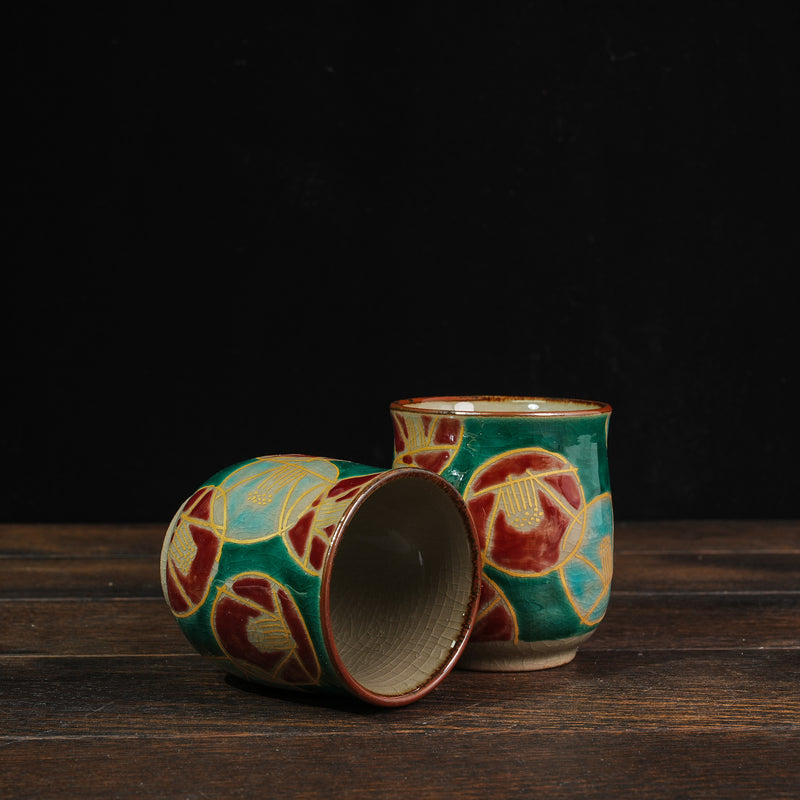 Kinhana Tsubaki Tea Cup Set