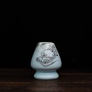 Kyoto-Style Hand Painted Chasen Stand - Dragon Design