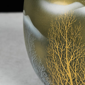 Golden-Silver Enchanted Mountain Vase