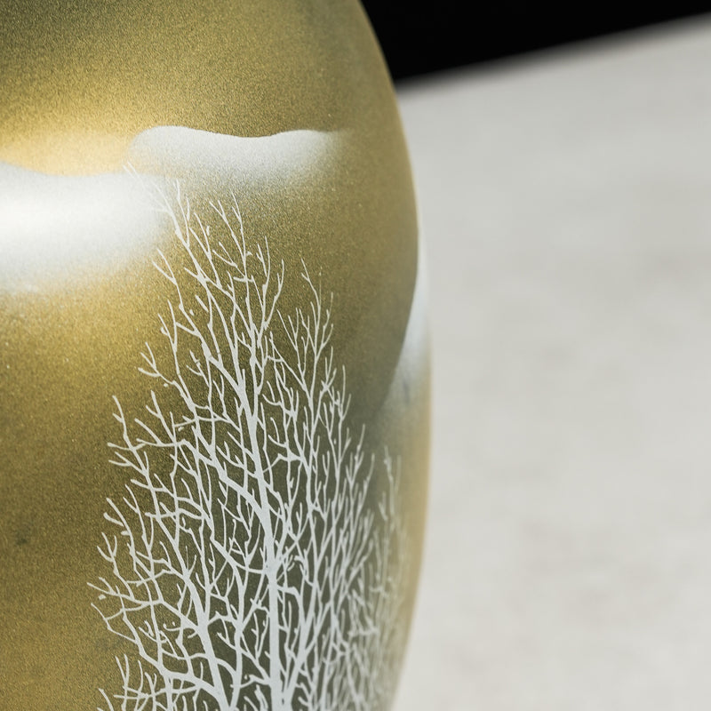 Golden-Silver Enchanted Mountain Vase