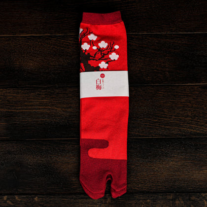 Tabi Socks／"Haku-bai" (White Plum Blossom)