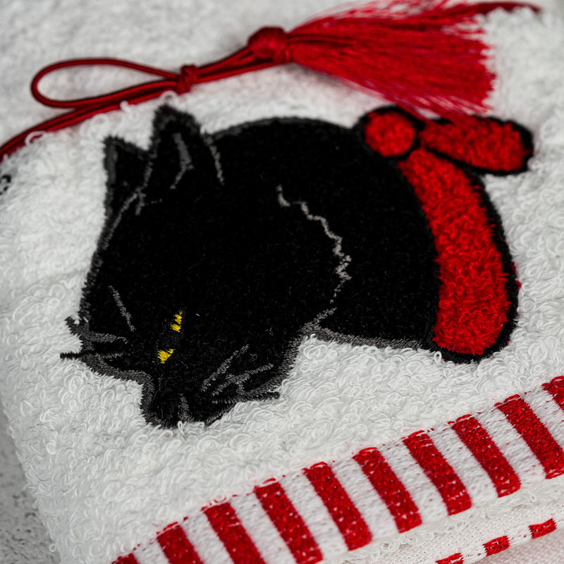 Hand Towel／"Kuro" Black Cat