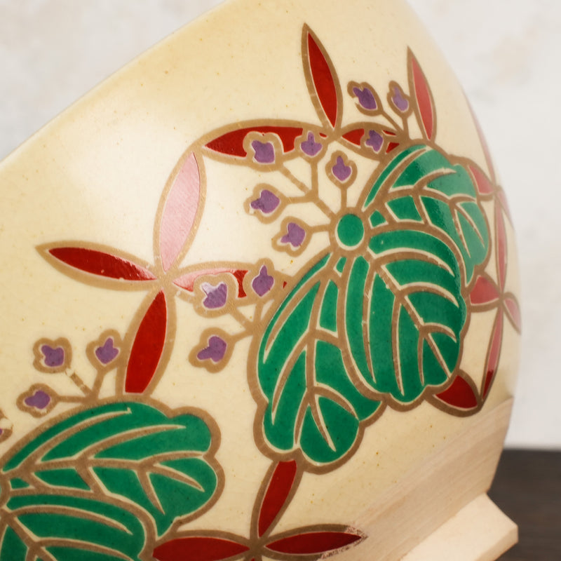 Iroe Treasure Hand-Painted Matcha Bowl of Kirie