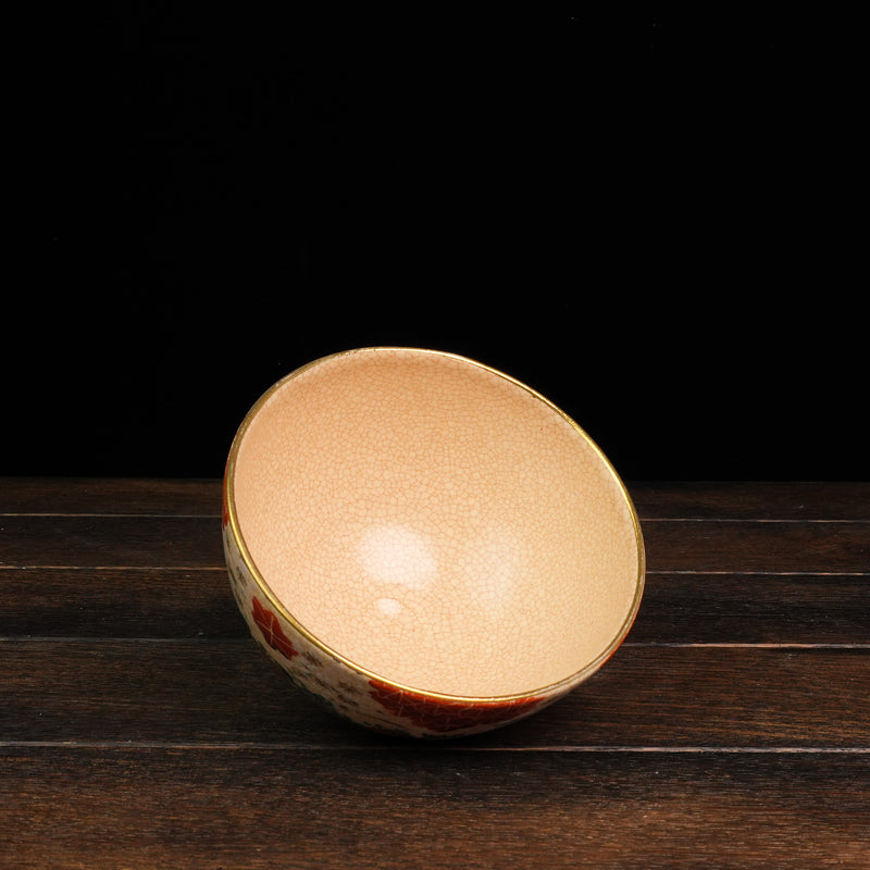 Iroe Treasure Hand-Painted Matcha Bowl of Hyakka