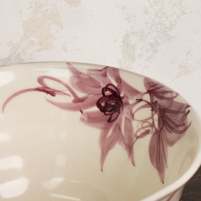 Hand-Painted Matcha Bowl Aurora - Gardenia Style