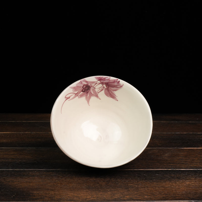 Hand-Painted Matcha Bowl Aurora - Gardenia Style
