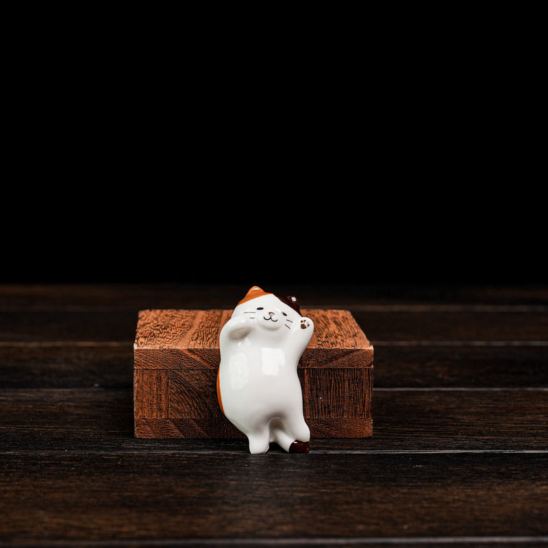 Nekochill Chopstick Rest - Three Flower Cat