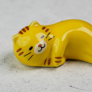 Nekochill Chopstick Rest - Yellow Cat