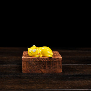 Nekochill Chopstick Rest - Yellow Cat