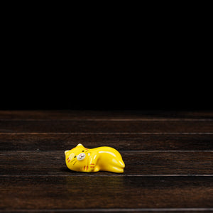 Nekochill Chopstick Rest - Yellow Cat