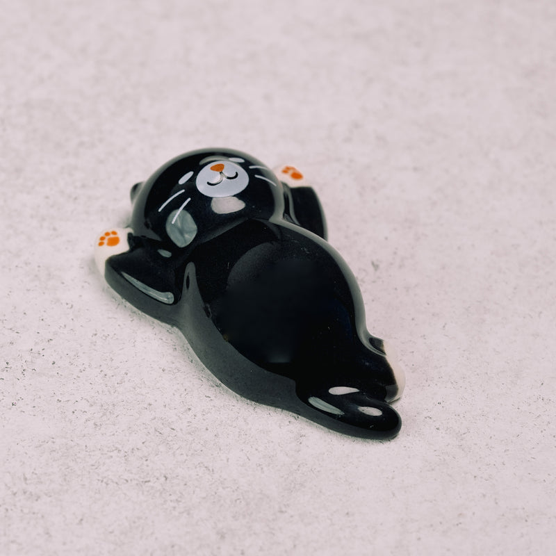 Nekochill Chopstick Rest - Black Cat