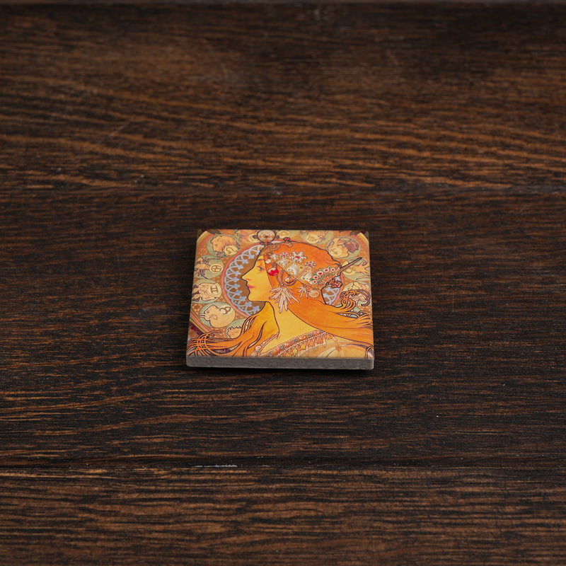 Art Magnet Alphonse Mucha Zodiac Signs