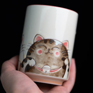 Sweetie Neko Yunomi Tea Cup - Pink