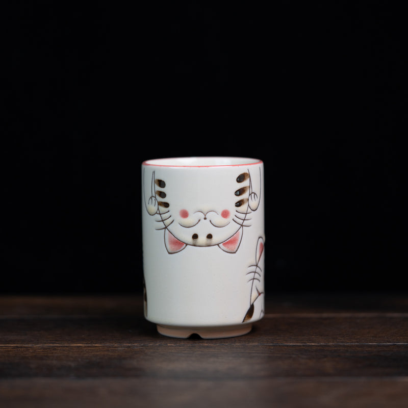 Sweetie Neko Yunomi Tea Cup - Pink