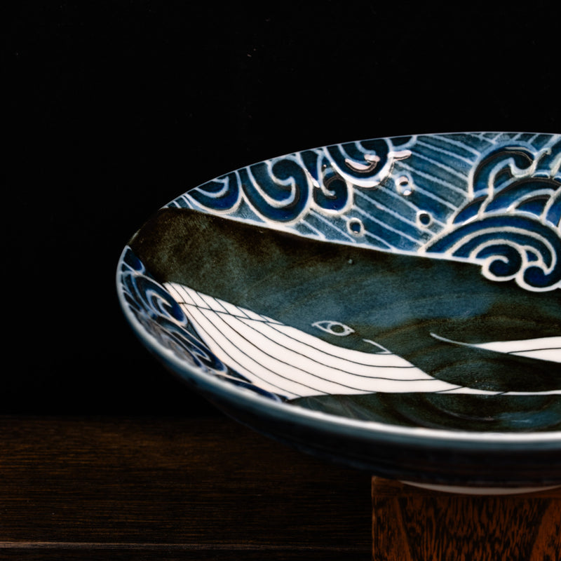 Shiranami Whale Deep Plate
