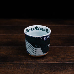 Shiranami Whale Octagon Yunomi Tea Cup