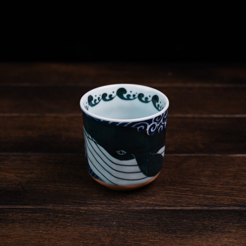 Shiranami Whale Octagon Yunomi Tea Cup