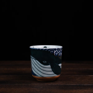 Shiranami Whale Octagon Yunomi Tea Cup