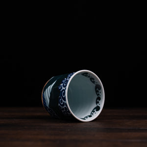Shiranami Whale Octagon Yunomi Tea Cup