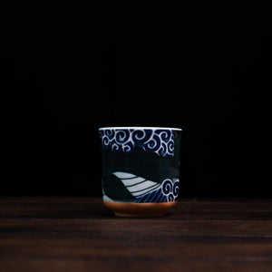 Shiranami Whale Octagon Yunomi Tea Cup