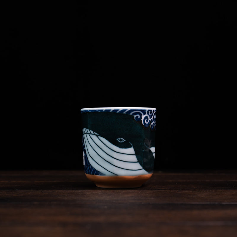 Shiranami Whale Octagon Yunomi Tea Cup