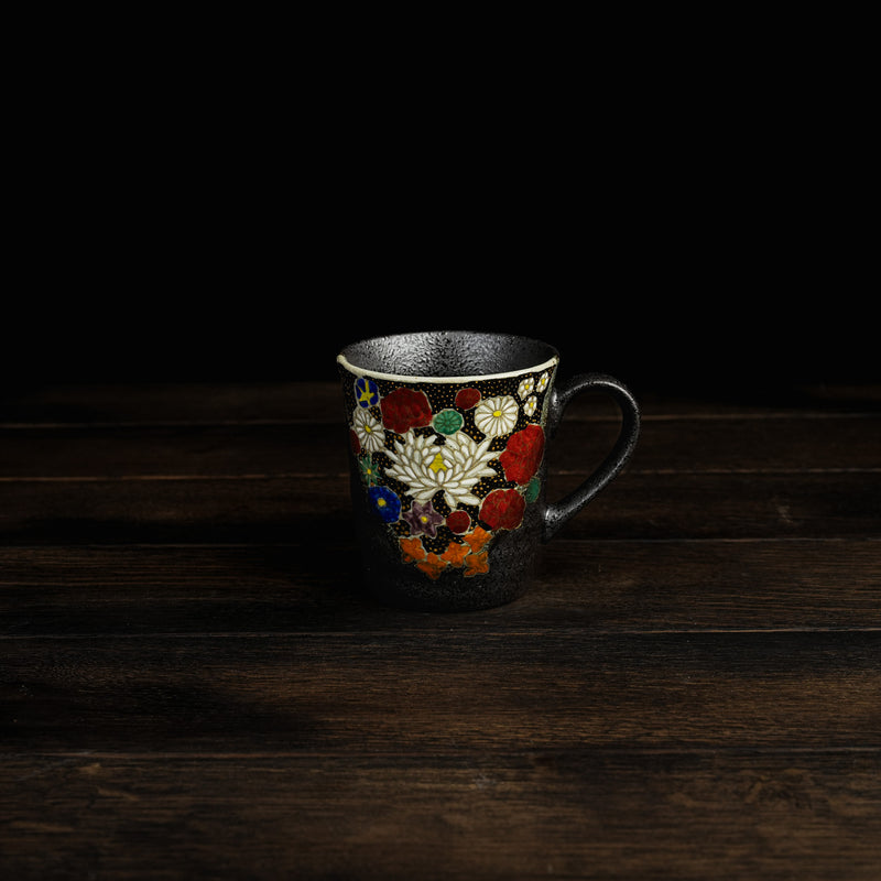 Hand-Painted Multi-Blossom Mug Set