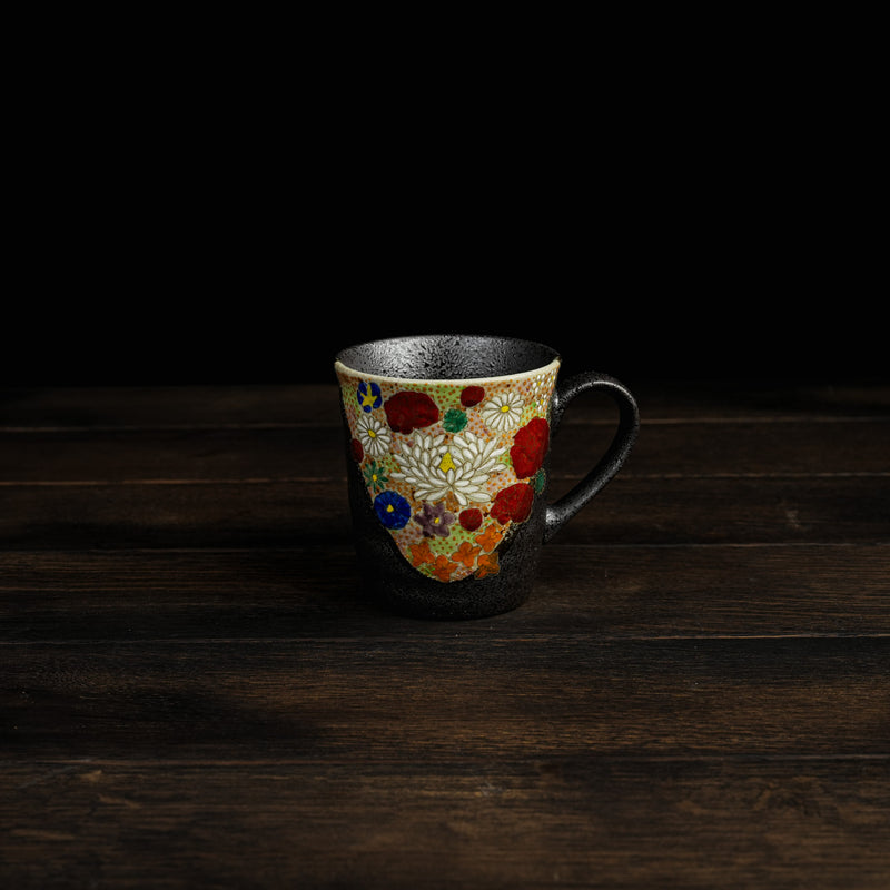 Hand-Painted Multi-Blossom Mug Set