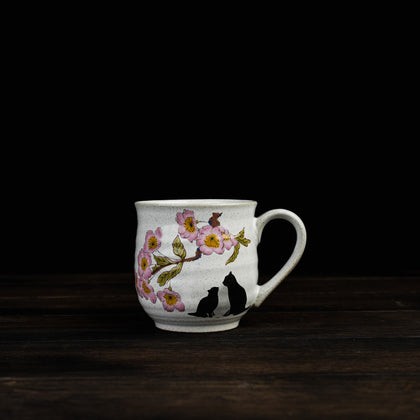 Sakura and Kitty Tea Mug