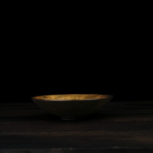 Golden Glaze Flat Bowl