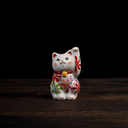 Hand-Painted Maneki Neko - Left Hand