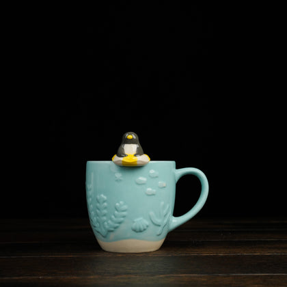 Underwater Mug with Floating Ring Spoon