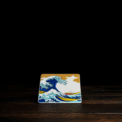 Square Coaster with Japanese Prints