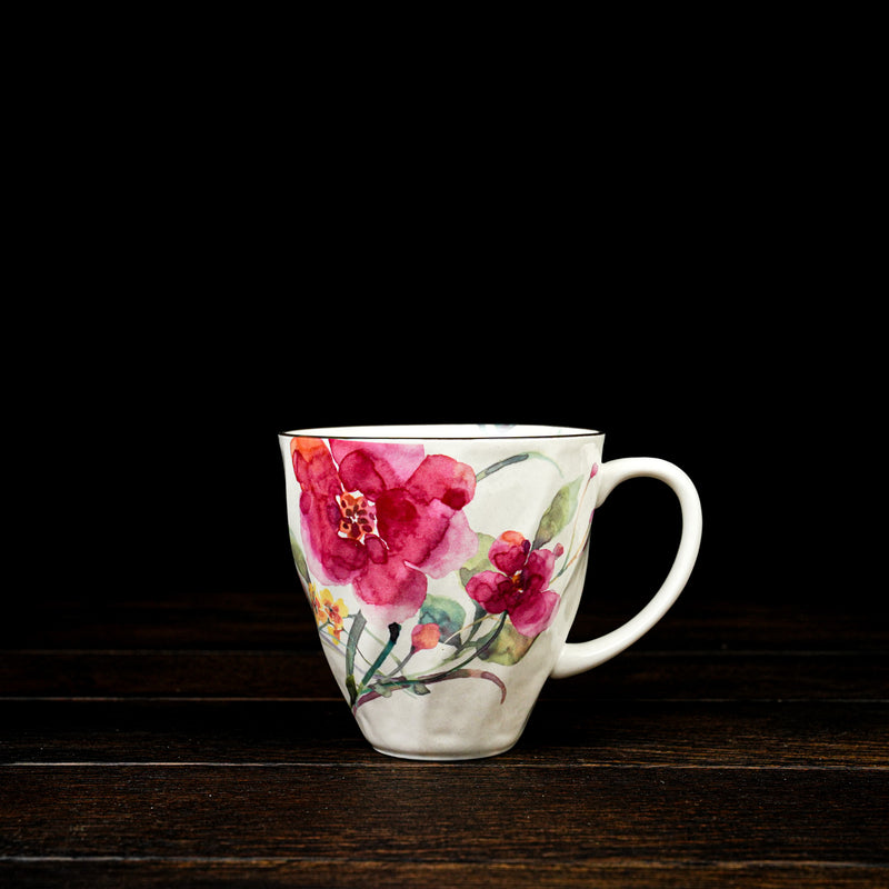 Chrysanthemum Floral Watercolor Mug