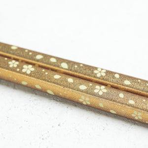 Gold Sakura Style Chopstick with Rest Set