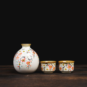 Blossom Plum Sake-Cup Set