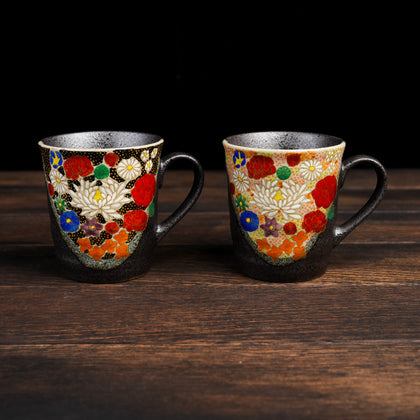 Hand-Painted Blossom Mug Set
