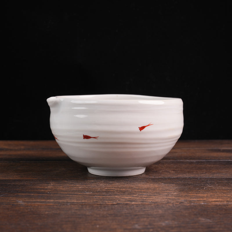 Matcha Bowl Red Medaka